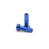 Bike Spoke Nipples Steel Spoke Nipples Mountain Bicycle Spoke Cap for 14G 40Pcs 6 * 14mm Blue view 2