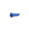 Bike Spoke Nipples Steel Spoke Nipples Mountain Bicycle Spoke Cap for 14G 40Pcs 6 * 14mm Blue view 3