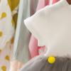 AnFeng Girls Boho Ruffle Floral Dress Short Sleeve Cold Shoulder Dress Summer Flower Soft Dress Floral Loose Maxi Dress (White, 12-18 Months) view 4