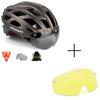 Bike Helmet,Shinmax CPSC/CPC Certificated Bicycle Helmet with Detachable Magnetic Goggles(Black+Yellow) view 2