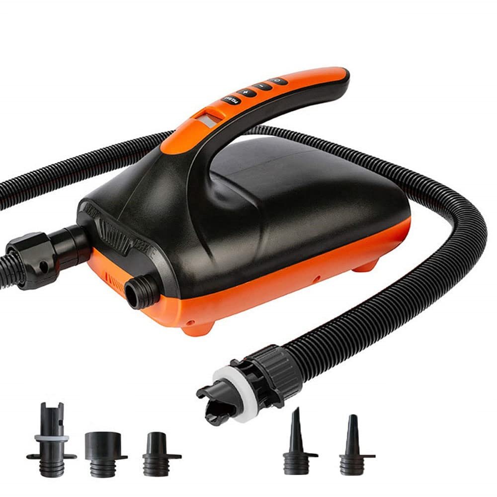 16 PSI Air Pump SUP, High Pressure Electronic Air Pump Inflation & Deflation Dual Stage Auto-Off DC Car Connector for Inflatable Boats,Tent,Stand Up Paddle Boards