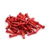 Bike Spoke Nipples Steel Spoke Nipples Mountain Bicycle Spoke Cap for 14G 40Pcs 6 * 14mm Red view 1