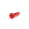 Bike Spoke Nipples Steel Spoke Nipples Mountain Bicycle Spoke Cap for 14G 40Pcs 6 * 14mm Red view 3