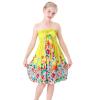 AnFeng Toddler Kids Girls Floral Bohemian Flowers Bowknot Sleeveless Beach Straps Dress Princess Clothes (Yellow, 2 Years) view 4