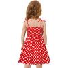 AnFeng Sweater Dress Girls Sleeveless Dress Girls Print Baby Suspended Swing Flower Princess Kids Girls Dress&Skirt (Red, 3-4 Years) view 3