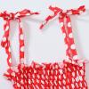 AnFeng Sweater Dress Girls Sleeveless Dress Girls Print Baby Suspended Swing Flower Princess Kids Girls Dress&Skirt (Red, 3-4 Years) view 4