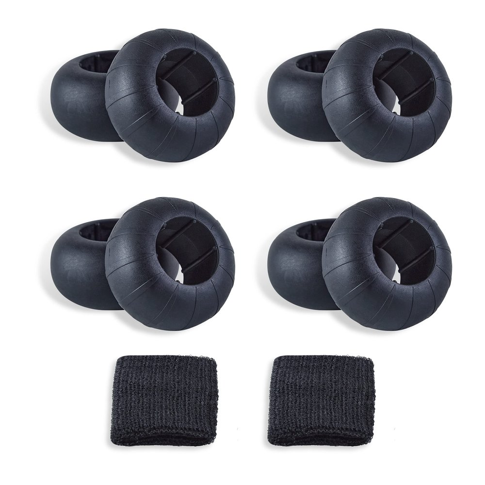 Yuyongshuai Bat Grip Choke Up Rings,Premium Choke Up Rings, Pressure Baseball Rings,Including: 8 Pack Choke up Rings, 2 Wrist Protectors (Back)
