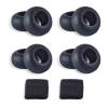 Yuyongshuai Bat Grip Choke Up Rings,Premium Choke Up Rings, Pressure Baseball Rings,Including: 8 Pack Choke up Rings, 2 Wrist Protectors (Back) view 1