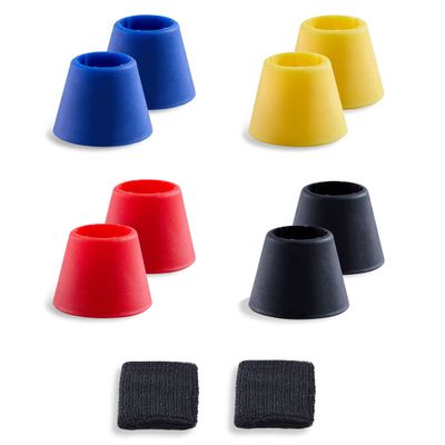 Yuyongshuai Bat Grip Choke Up Rings,Premium Choke Up Rings, Pressure Baseball Rings,Including: 8 Pack Choke up Rings, 2 Wrist Protectors (Mix Color)