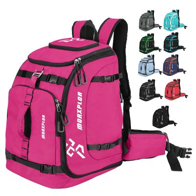 MORXPLOR Ski Boot Bag - 65L Padded, Waterproof Ski Travel Backpack for Gear & Accessories