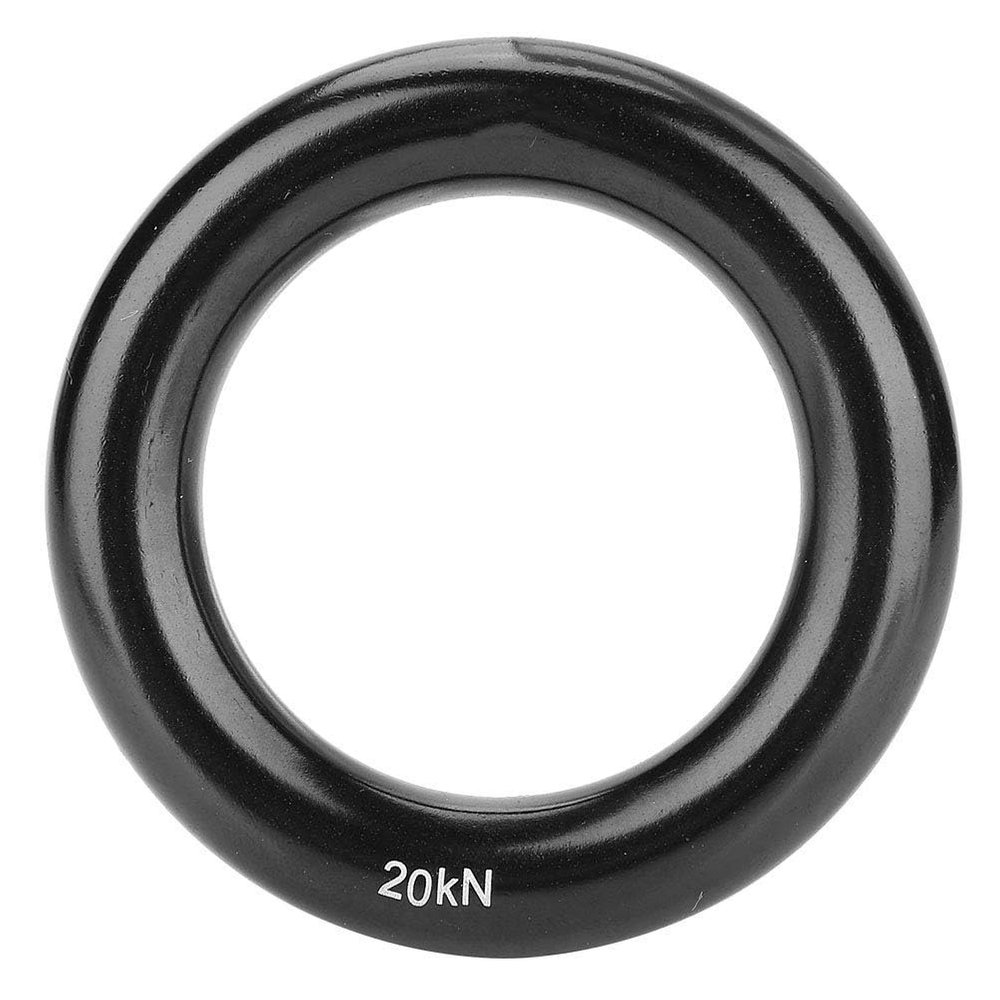 HERCHR Climbing Ring Aluminum Rappel Ring 12mm 20KN Rock Climbing Anchor Rings Aluminum Alloy O Ring Locking Ring for Rescue Rock Climbing Arborist and Hammock