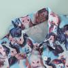 Toddler Baby Boy Button Down Shirt Short Sleeve T-Shirt Tops Western Cowboy Casual Tee Summer Clothes (B Bule,1-2T) view 4