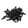Bike Spoke Nipples Steel Spoke Nipples Mountain Bicycle Spoke Cap for 14G 40Pcs 6 * 14mm Black view 1