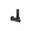 Bike Spoke Nipples Steel Spoke Nipples Mountain Bicycle Spoke Cap for 14G 40Pcs 6 * 14mm Black view 2