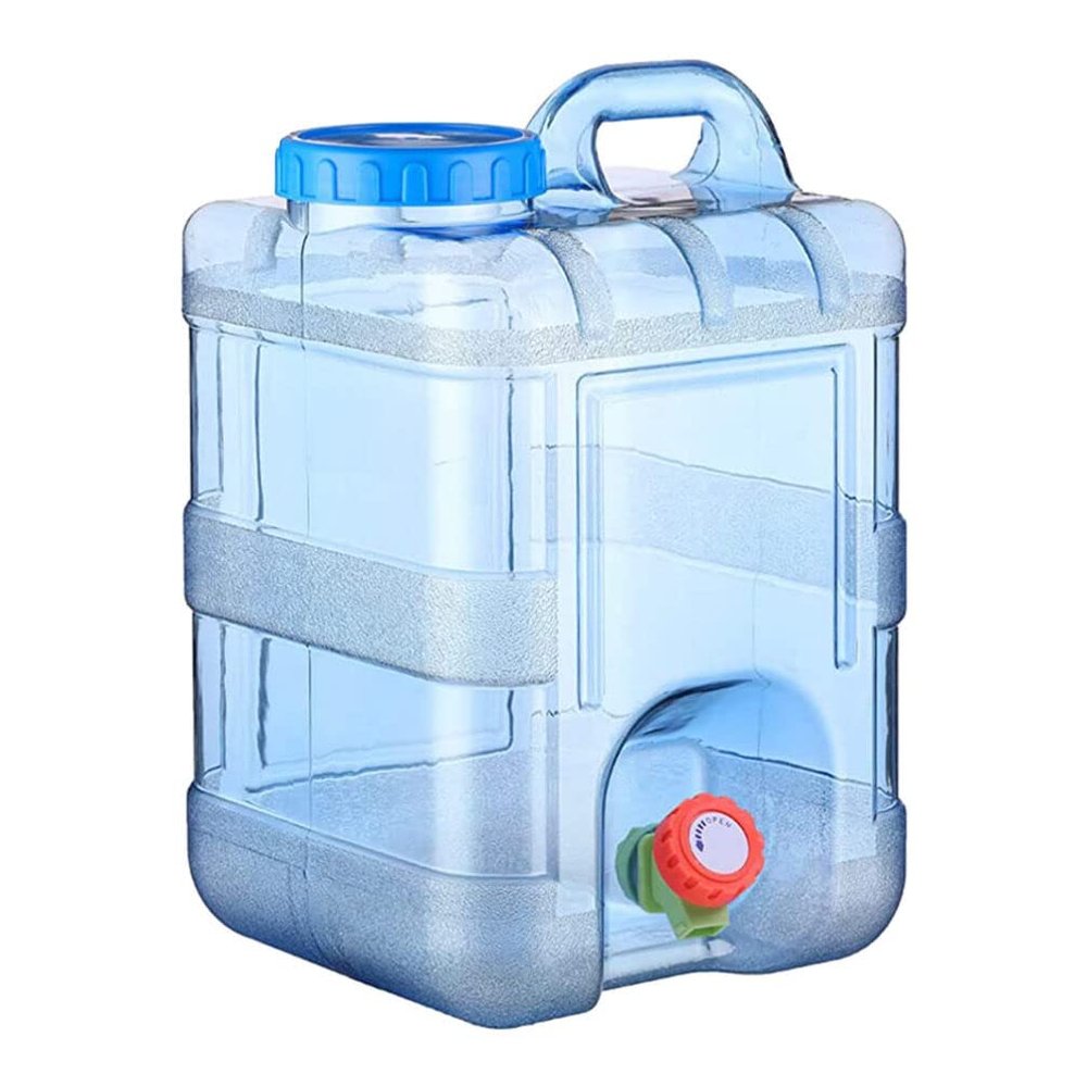 BESPORTBLE Empty 10L Water Jug, Plastic Mineral Water Bottle with Handle Reusable Water Bottle Portable Mineral Water Container for Outdoor Camping Backpacking Supplies