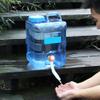 BESPORTBLE Empty 10L Water Jug, Plastic Mineral Water Bottle with Handle Reusable Water Bottle Portable Mineral Water Container for Outdoor Camping Backpacking Supplies view 4