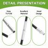 Collapsible Tent Poles, 2pcs Fiberglass Tent Pole Replacement Tent Bar Support Rod Awning Frame Kit for Hiking and Camping Tarp Poles Heavy Duty, 6 Sections Each 23in, Total Length 130in view 4