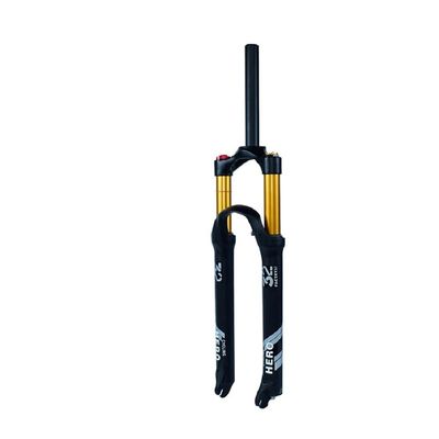 Jejy 1 1/8 Bicycle Suspension Fork, Mountain 26" Air Fork Threaded Steerer Bike Magnesium Alloy Bicycle 27.5 29 Accessories (Color : Straight Manual Lockout, Size : 27.5inch)