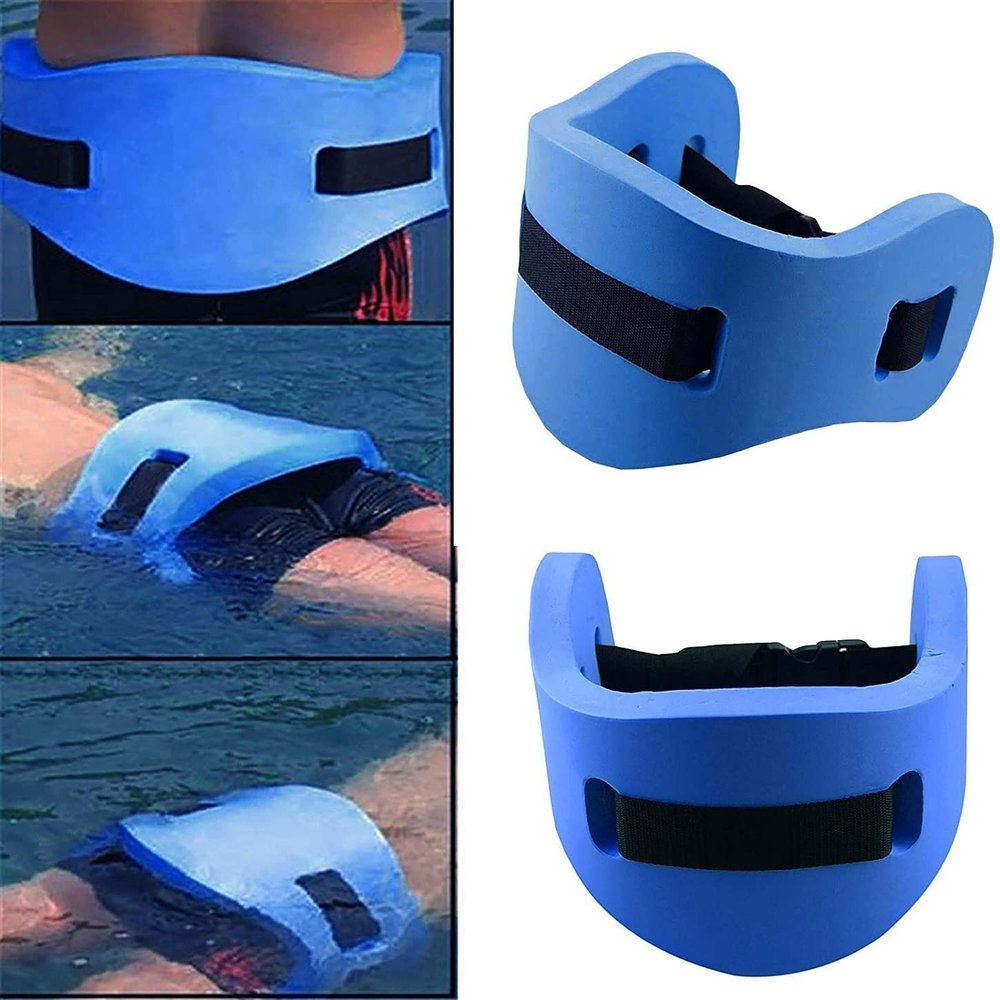 HXZDEY Swim Training Belt Flotation EVA Foam aid Waist Back Float Kickboard for Children Adults, Pool Accessories Swimming Equipment, Aldult*72*22*4cm, Blue