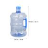 7.5 L Reusable Plastic Water Bottle Gallon Jug Container Plastic Crown Cap Water Bottle Container for Drinking Bathing Camping Hiking view 4