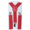 Bluelans Child Kids Girls Boys Suspenders Braces, Fashion Adjustable Clip on Y-Back Elastic Suspenders with Strong Metal Clips for Boys and Girls Red view 1
