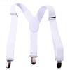 Bluelans Child Kids Girls Boys Suspenders Braces, Fashion Adjustable Clip on Y-Back Elastic Suspenders with Strong Metal Clips for Boys and Girls White view 1