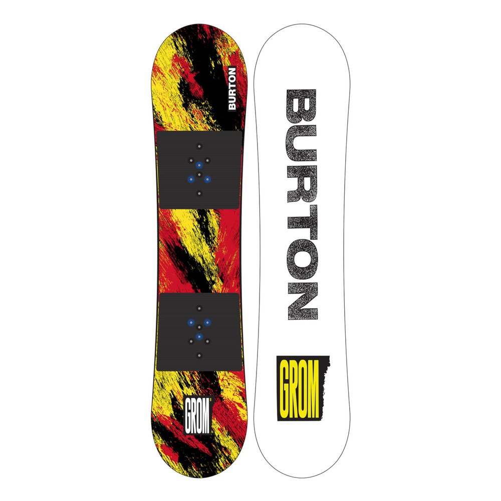 Kids' Burton Grom Snowboard, 130cm, Ketchup/Mustard