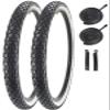 24" 26" Bike Tire 24 x 2.125/26 x 2.125 Inch Folding Replacement Bicycle Tire for Beach Cruiser Bike view 1