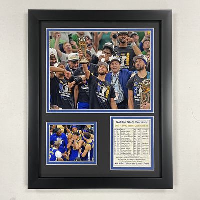 Legends Never Die, Inc. Golden State Warriors | 2021-2022 NBA Champions | 12"x15" Framed Photo Collage (Podium)