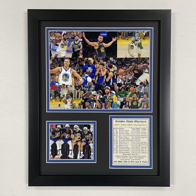 Legends Never Die, Inc. Golden State Warriors | 2021-2022 NBA Champions | 12"x15" Framed Photo Collage (Mosaic)