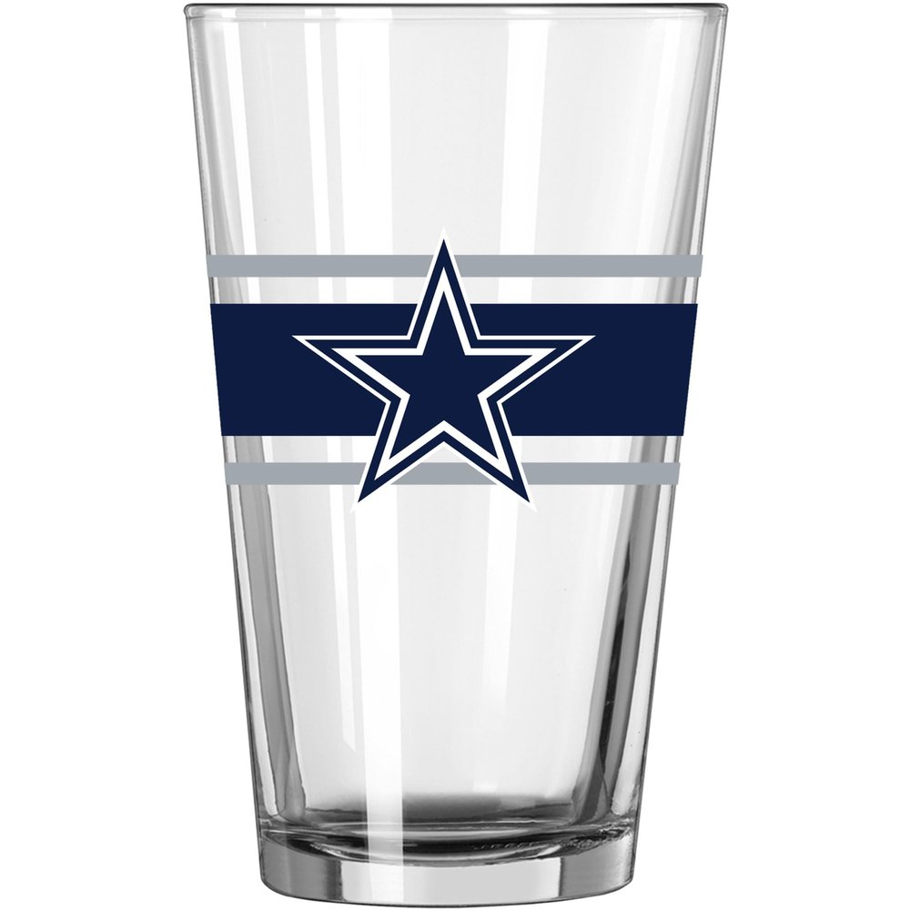 Logo Brands Dallas Cowboys 16oz. Stripe Pint Glass