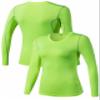 TAISIM Women's Dry Fit Compression Shirts Moisture Wicking Long Sleeve Base Layer for Workout, Running, Yoga,Cold Weather,Black,Rose,Green,Medium view 4