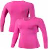 TAISIM Women's Dry Fit Compression Shirts Moisture Wicking Long Sleeve Base Layer for Workout, Running, Yoga,Cold Weather,Black,Grey,Rose,XLarge view 4