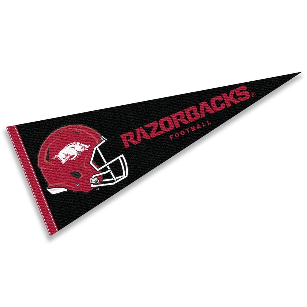 Arkansas Razorbacks Football Helmet Pennant Flag