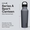 Corkcicle Sport Canteen - Keeps Drinks Cold 25 Hours - Stainless Steel Water Bottle - Triple-Insulated - Spill-Proof - Summer Drinkware Gift - Keeps Drinks Ice Cold - 20 oz - Hammerhead view 2