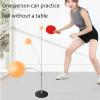HURRISE Table Tennis Balls Paddles Set, Paddle Set with Balls, Table Tennis Trainer with Elastic Shaft Stainless Steel Base, 6 Self Training Balls 2 Paddles view 3