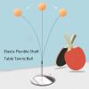 HURRISE Table Tennis Balls Paddles Set, Paddle Set with Balls, Table Tennis Trainer with Elastic Shaft Stainless Steel Base, 6 Self Training Balls 2 Paddles view 4
