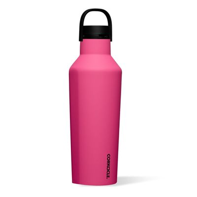 Corkcicle Sport Canteen - Keeps Drinks Cold 25 Hours - Stainless Steel Water Bottle - Triple-Insulated - Spill-Proof - Summer Drinkware Gift - Keeps Drinks Ice Cold - 32 oz - Dragonfruit