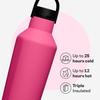 Corkcicle Sport Canteen - Keeps Drinks Cold 25 Hours - Stainless Steel Water Bottle - Triple-Insulated - Spill-Proof - Summer Drinkware Gift - Keeps Drinks Ice Cold - 32 oz - Dragonfruit view 3