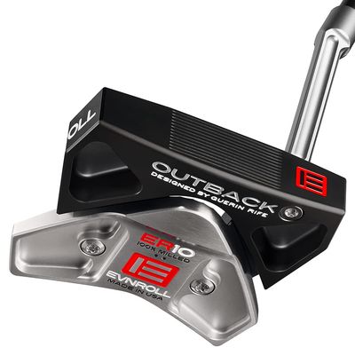 2022 Evnroll ER10v Outback Mallet Putter RH Long Plumber 35 TourTac Black