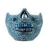 Western F.a.s.h.i.o.n Rhinestone Skull Mask (Blue) view 1