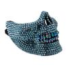 Western F.a.s.h.i.o.n Rhinestone Skull Mask (Blue) view 2