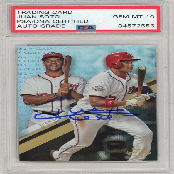 Juan Soto 2019 Topps Gold Label Baseball Autograph Card #66 PSA/DNA 10