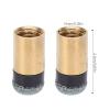 Dilwe Cue Pool Tip, 10pcs Billiards Snooker Pool Cue Pole Tip Replacement Parts Screwon Copper PU Leather(10mm 0.4in) view 2
