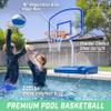 GoSports Splash Hoop Elite Pool Basketball Hoop with Premium Acrylic Backboard and Water Weighted Base view 3