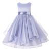 ekidsbridal Wedding Asymmetric Ruffles Satin Organza Flower Girl Dress Sequin 012s 6 view 1