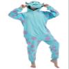 HvnTjvn Sulley Monster Inc Adult Onesie Animal Jumpsuit Unisex One-Piece Pajamas Cosplay Costume Sleepwear for Halloween christmas Women Men XL view 2