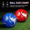 HyDren 2 Pcs Soccer Balls with Pump Official Size Soccer Ball for Game Training Indoor Outdoor Sport Gift for Child Youth Adult Back to School(Novelty Style,Size 4) view 3