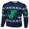 H2H Mens Slim Fit Casual Pullover Sweater Christmas Knitted Xmas Sweater Blue US M/Asia L (CMOSWL084) view 3