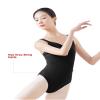 Daydance Tank Black Leotards for Women Ballet, Princess Sleeveless Gymnastics Leotards for Dance a Size up view 3